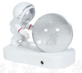 1T Esfera Iluminada Astronauta Arrodilla